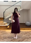 MÜRDÜM KAYIK YAKA ELBİSE -8722