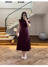 MÜRDÜM KAYIK YAKA ELBİSE -8722
