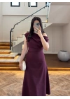 MÜRDÜM KAYIK YAKA ELBİSE -8722
