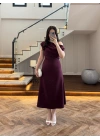 MÜRDÜM KAYIK YAKA ELBİSE -8722