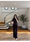 MÜRDÜM KEMERLİ İSPANYOL PAÇA PANTOLON TAKIM -9214