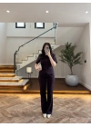 MÜRDÜM KEMERLİ İSPANYOL PAÇA PANTOLON TAKIM -9214
