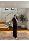 MÜRDÜM KEMERLİ İSPANYOL PAÇA PANTOLON TAKIM -9214