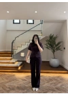 MÜRDÜM KEMERLİ İSPANYOL PAÇA PANTOLON TAKIM -9214