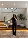 MÜRDÜM KEMERLİ İSPANYOL PAÇA PANTOLON TAKIM -9214