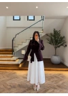 MÜRDÜM KRUVAZE VOLAN DETAY CEKET-7733