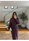 (KARGOLAMA 10 EKİM MÜRDÜM TASARIM BLUZ ETEK TAKIM-26KY6058