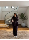 MÜRDÜM VOLAN DETAY CEKETLİ TAKIM - 9224