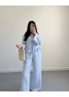 NAİA BEBE MAVİ ÖNÜ BAĞLAMALI TAKIM