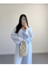 NAİA BEBE MAVİ ÖNÜ BAĞLAMALI TAKIM