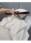 NATURAL ASİMETRİK KUŞAKLI BLUZ PANTOLON TAKIM