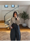 NEON SARI EKOSE KEMERLİ PANTOLON-51478
