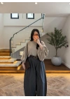 NEON SARI EKOSE KEMERLİ PANTOLON-51478