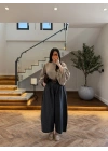 NEON SARI EKOSE KEMERLİ PANTOLON-51478