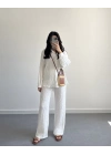 NIA BÜRÜMCÜK BEYAZ İKİLİ TAKIM