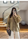 OLİVE DANTELLİ GÖMLEK -5108