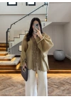 OLİVE DANTELLİ GÖMLEK -5108