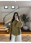 OLİVE DÜĞME DETAY TENSEL KİMONO -706