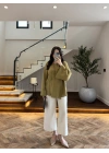 OLİVE DÜĞME DETAY TENSEL KİMONO -706