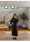 OLİVE-KAHVE EKOSE İNCE MONT -9766