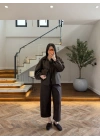 OLİVE-KAHVE EKOSE İNCE MONT -9766