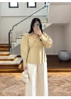 OLİVE ÖNÜ PİLELİ GÖMLEK -9243