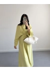 ÖNDEN BAĞCIKLI TENSEL ELBİSE ZEYTİN