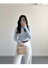 OYSH PARMAK GEÇİRMELİ BODY BEBE MAVİ