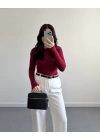 OYSH PARMAK GEÇİRMELİ BODY BORDO