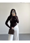OYSH PARMAK GEÇİRMELİ BODY KAHVE
