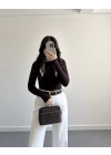 OYSH PARMAK GEÇİRMELİ BODY KAHVE