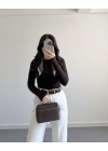 OYSH PARMAK GEÇİRMELİ BODY KAHVE