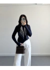 OYSH PARMAK GEÇİRMELİ BODY LACİVERT