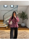 PEMBE BAĞLAMA DETAY GÖMLEK-EU5235