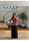 PEMBE BAĞLAMA DETAY GÖMLEK-EU5235