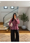 PEMBE BAĞLAMA DETAY GÖMLEK-EU5235