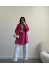 Pembe gül bronşlu kimono