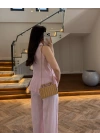 PEMBE HALTER YAKA VOLANLI BLUZ-5390