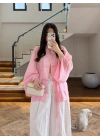 PEMBE İP BAĞCIKLI GÖMLEK -5098