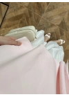 PEMBE KISA KOL PELERİN BLUZ -5107