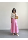 PEMBE MÜSLİN ETEK