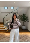 PEMBE POLO YAKA ÇİZGİLİ BASİC -27K-000013