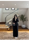 PİLELİ BELDEN OTURAN SİYAH TAKIM-8884