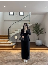 PİLELİ BELDEN OTURAN SİYAH TAKIM-8884