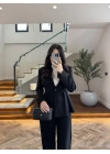 PİLELİ BELDEN OTURAN SİYAH TAKIM-8884