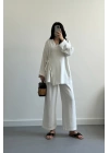 Pinterest Model Kimono Takım Beyaz