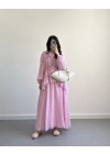 PLN PEMBE PİNTEREST CRUSH ETEK TAKIM