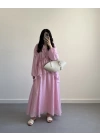 PLN PEMBE PİNTEREST CRUSH ETEK TAKIM