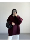 POLO YAKA BORDO PINTEREST PREMİUM KAZAK