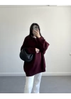 POLO YAKA BORDO PINTEREST PREMİUM KAZAK